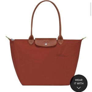 Longchamp Le Pliage Green Large Nylon Tote Nag